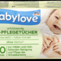 dm babylove Мокри кърпи за лице и тяло, 80 бр.