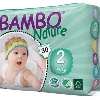 Eко пелени за еднократна употреба Bambo Naturе Mini, размер 2, 3-6 кг., 30 броя в опаковка