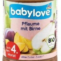 Babylove Плодово пюре Слива и круша 190г